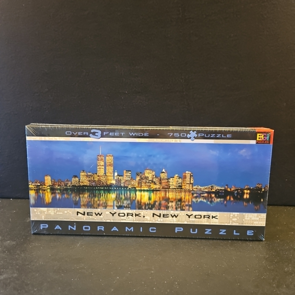New York, New York Panoramic Puzzle 3 feet wide 750 pc New Sealed, Buffalo Games